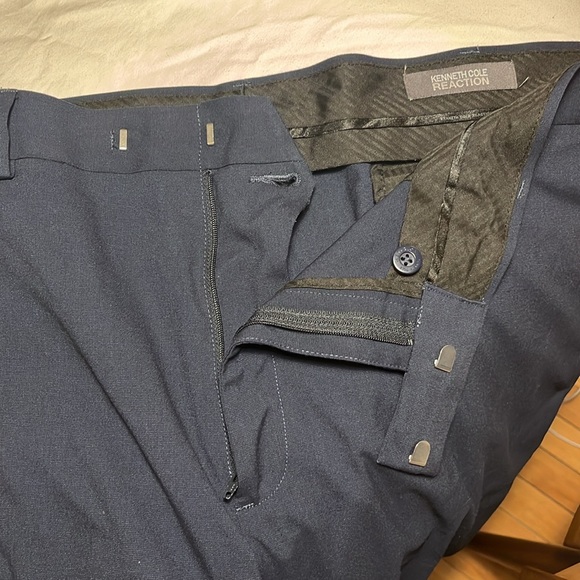 Kenneth Cole Navy Dress Pants 38x32 Navy - Picture 3 of 4